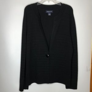 Jones NY Sweater Designer Black XL PLUS SIZE